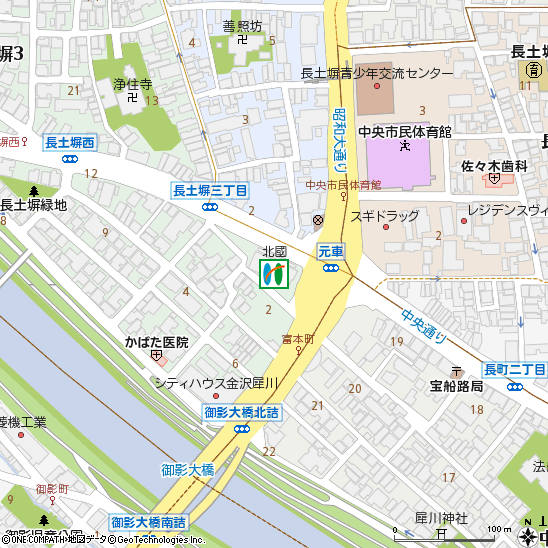 増泉支店（犀川中央支店内）付近の地図